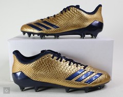 Adidas Adizero 5-Star 6.0 Gold Navy Snakeskin Football Cleats Size 9 (BW0781)