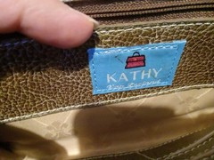 KATHY VAN ZEELAND Crossbody Clutch Purse • Denim Glitter Studs Jewels Buckle