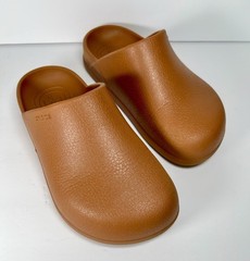 Crocs Dylan Clog Cognac Brown Mule Excellent Condition M 4 W 6 Shoes Slip On