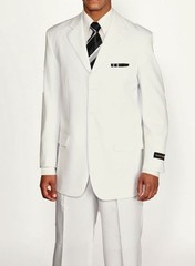 mens&rsquo; Polyester Basic Suit 3 Button by Fortino Landi Style 802P