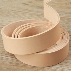 Leather Straps Genuine Full Natural Vegetable Cowhide Leather Strips up to 50&Prime;