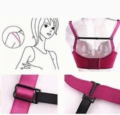 4-8pcs Bra Strap Clips Elastic Non-slip Strap Holder Women Bra Rope Adjustable