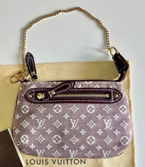 Louis Vuitton Mini Pochette Accessoires M62999 Monogram Idylle Sepia Pouch w/Box