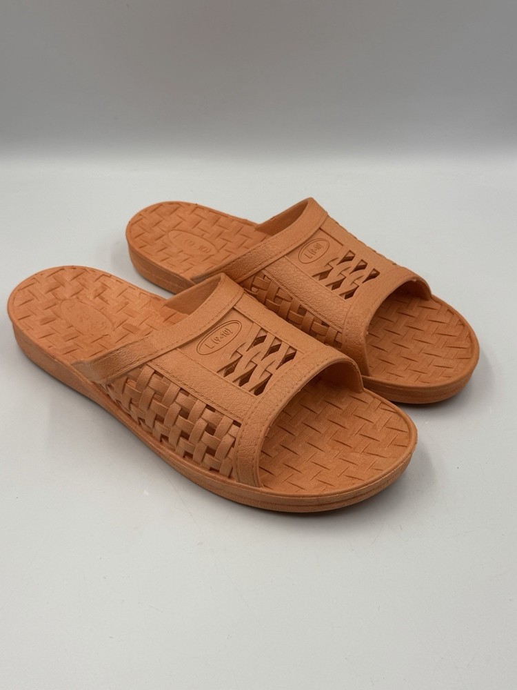 BBC Correctional Issue Orange Prison Inmate Jail Slides Large 9-10 Streetwear