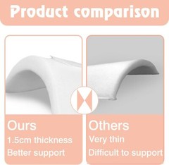 4× Sponge Shoulder Pads w/ Hook & Loop Tape Sponge Pad Shoulder Pad Enhancer USA