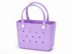 mini rubber tote bag