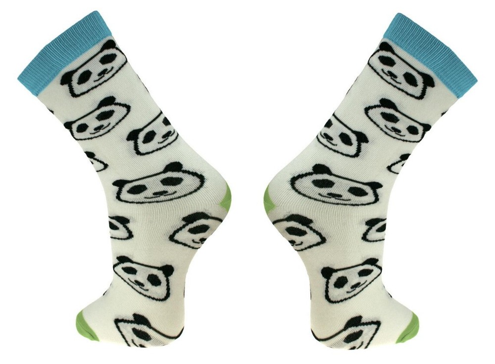 Bamboo Socks Shared Earth Panda Large Mens UK 7-12 Fair Trade Anti-Bacterial New