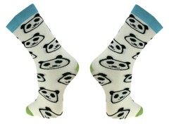 Bamboo Socks Shared Earth Panda Large Mens UK 7-12 Fair Trade Anti-Bacterial New