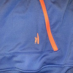 Johnnie-O Prep Performance Jacket Men&rsquo;s Large Blue Orange Full Zip Golf Athletic