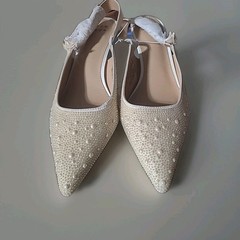 Pearl Slingback Milan Heels Sz varies NWT -A New Day™ Target wedding party, prom