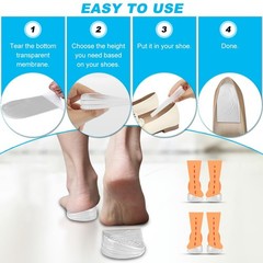 3 Layers Adjustable Heel Wedge Corrective Inserts for Supination & Pronation …