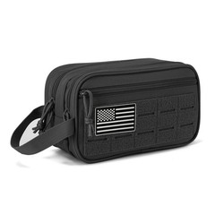Tactical Toiletry Bag 900D Waterproof MOLLE Wet/Dry Organizer for Travel Camping