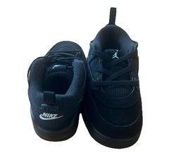 NIKE Air Jordan 4 RM Black Cat Sz 10C FQ7937-004 Used Shoes Boy /Girl sneakers