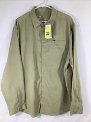 NWT All in Motion Snap Button UPF 50+ Shirt Moisture Wicking Quick Dry 2XL