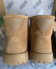 Ugg Express Chestnut Salma Mini Ugg Boots Size US/AU 7 8 EU 38 39 100% Sheepskin