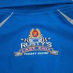 Chase Authentics Rusty Wallace 2005 Last Call Penske Racing Polo Blue Large NWT