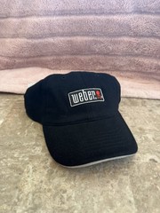 Weber Grills Logo Baseball Cap Hat Black Adjustable Strapback
