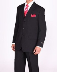 Men&rsquo;s Basic Single Breast 3 Button Work Suit with Pants Fortino Landi 802P