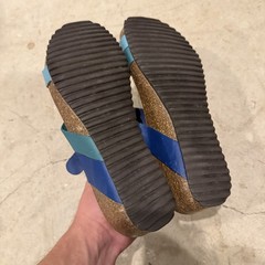 SPK spk Women’s Sandals Size 38 US 7.5 Blue Ombré Tourquoise Sandals