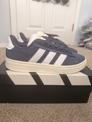 adidas Grand Court Alpha 00s Low Top Lace-Up Sneakers Blue White Men&rsquo;s JH7229