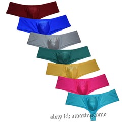 Men&rsquo;s Liquid Cheeky Boxer Briefs Underwear Male U-briefs Brazilain Bikini Trunks