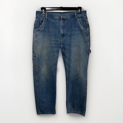 Key Men&rsquo;s Performance Comfort Denim Dungaree Blue Jeans Carpenter Loop Workwear