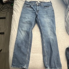 7 Levi Strauss Signature Men&rsquo;s Blue Relaxed Fit Straight Light Wash Jeans