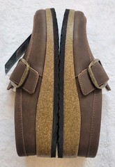 Mountain Sole White Mountain Brown Clogs Womens Size 10 Buckle Slip On Comfort