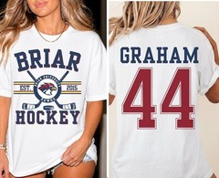 Briar U Hockey Shirt, Off-Campus Garrett Graham 44 University T-Shirt