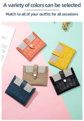 Hasp Slim Leather Front Pocket Wallet ID Credit Card Holders Mini Coin Purse US