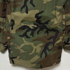 【US ARMY】 87年納入 米軍 実物 M-65 ウッドランドカモ フィールドジャケット S-3674