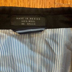 Tommy Hilfiger 42L Sport Coat 100% Wool All Black Two Button Double Vented