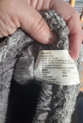 Sonoma Women&rsquo;s Dark Gray Knit Bootie Slippers Size 7-8