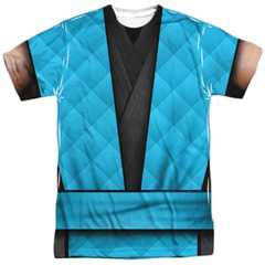 Mortal Kombat Klassic Sub Zero Outfit Unisex Adult Costume T Shirt, S-3XL