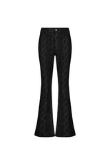 Aria Flare Jean Black Python Classic THE NOLI SHOP