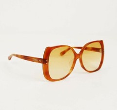 Gucci Orange Tortoiseshell Acetate Large Sunglasses with Logo 558391 2276