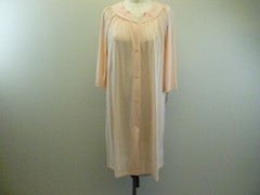 Shadowline Irregular 3/4 Sleeve Button Down Robe(77280)