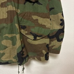 【US ARMY】 94年納入 米軍 実物 M-65 ウッドランドカモ フィールドジャケット S-3671