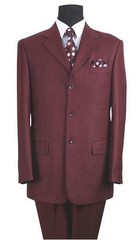 mens&rsquo; Polyester Basic Suit 3 Button by Fortino Landi Style 802P