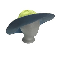 Wallaroo Drawstring Packable Floppy Sun Hat Green Blue Casual Travel Beach Boat
