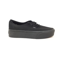 Vans Authentic Stackform Platform All Black Classic Shoe Sneaker Womens US NEW