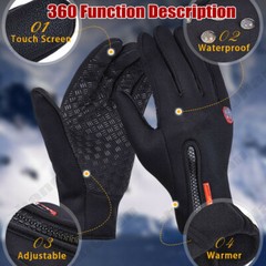 Thermal Windproof Waterproof Winter Gloves Touch Screen Warm Mittens Men Women