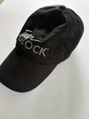 GLOCK Black Baseball Cap Adjustable Solid Logo Unisex Adults One Size