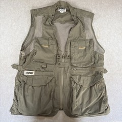 DOMKE PhoTOGS Vest Mens Medium Tan Brown Utility Mesh Outdoors Photo Photography