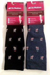 2 Pair Dr. Motion Mild Compression 8-15 mmHg Knee-Hi Women Socks