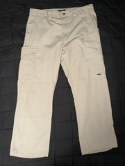 TRU-SPEC Cargo Pants Mens 36 Khaki Tactical Ripstop Utility Pockets Outdoor Work