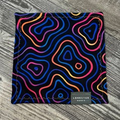 Neon Topo Microfiber EDC Hank Everyday Carry Lens Cleaning Cloth