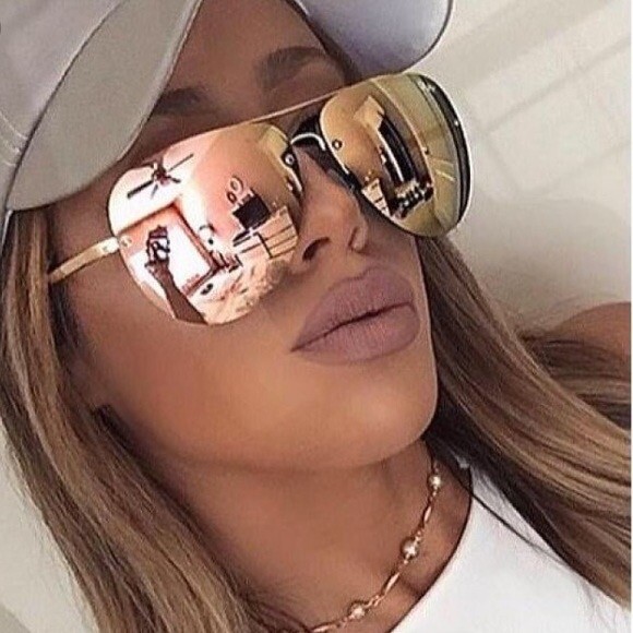 Aviator « DA MUSE » MIRROR PILOT Frames Women Sunglasses HOT Shadz GAFAS@