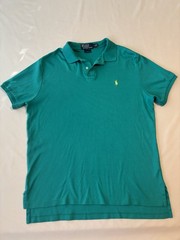 Polo Ralph Lauren Men&rsquo;s Green Short Sleeve Polo Shirt Embroidered Pony Logo L