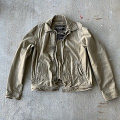 Abercrombie and Fitch Men&rsquo;s Wakely Jacket Tan Military Size Medium Y2K